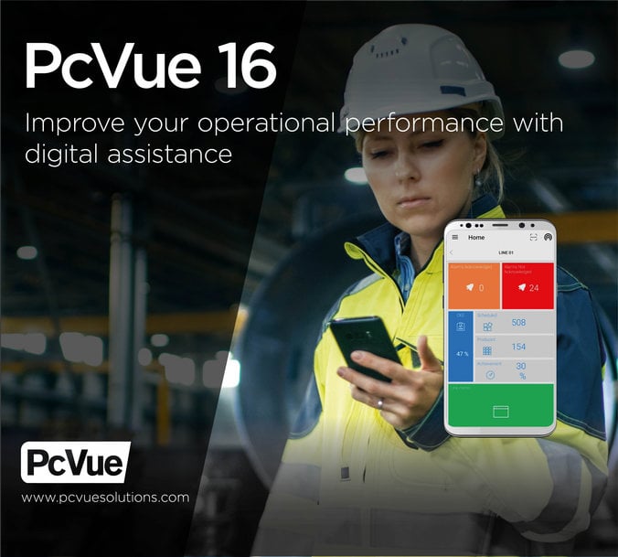 PcVue innove avec sa nouvelle plateforme SCADA PcVue 16